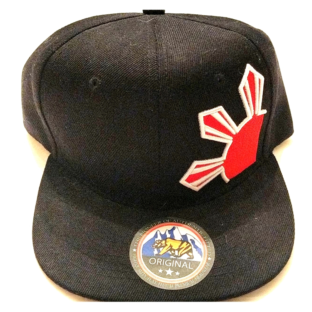 Original brand snapback hat with red starburst